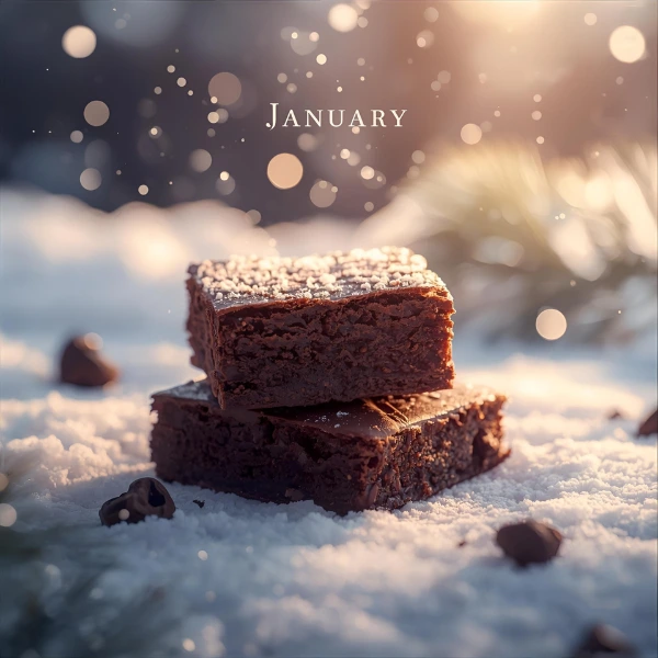 Brownies como amuleto emocional de enero