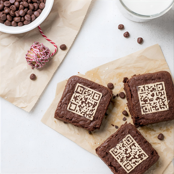 Brownies con QR: ideas para regalar contenido interactivo