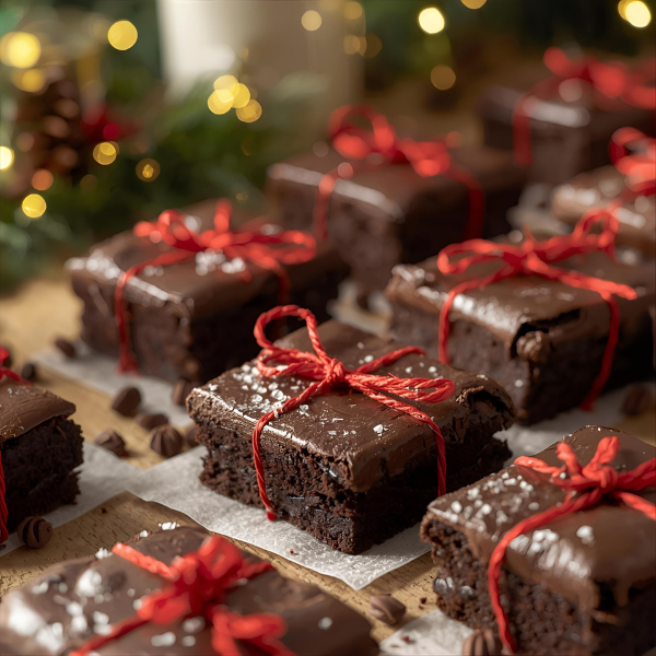 Brownies con envoltorios navideños: ideas que enamoran
