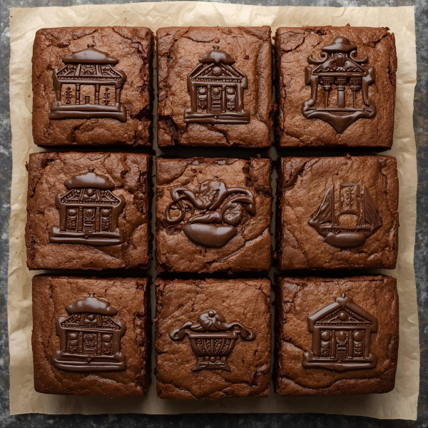 Brownies institucionales con diseño sobrio