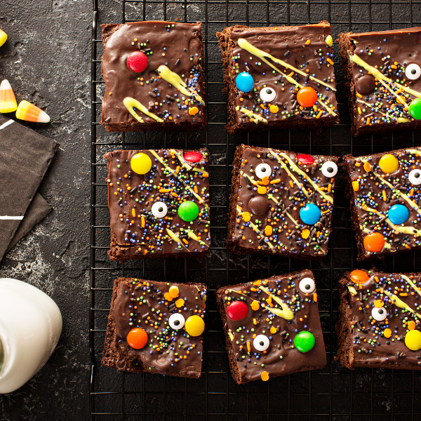 Brownies para decorar tu mesa de Halloween