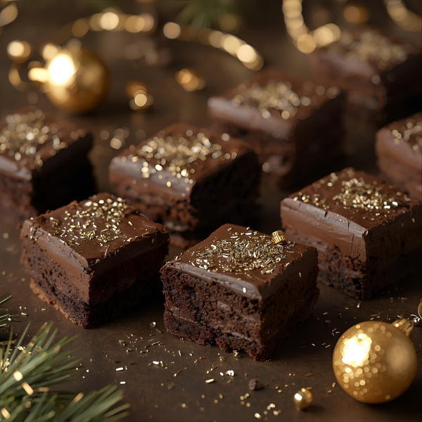 Brownies para felicitar el Año Nuevo
