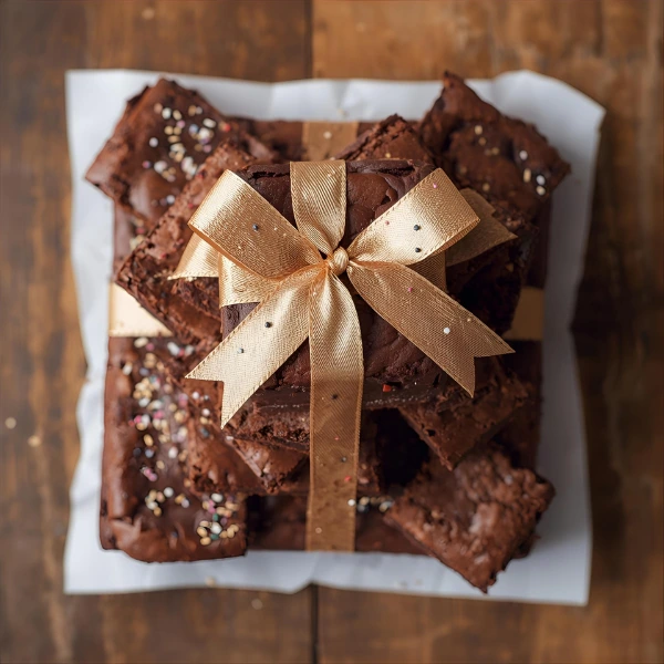 Cómo crear una torre de brownies como regalo