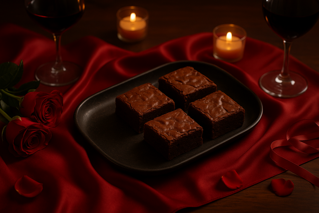 Brownies con envoltorios navideños