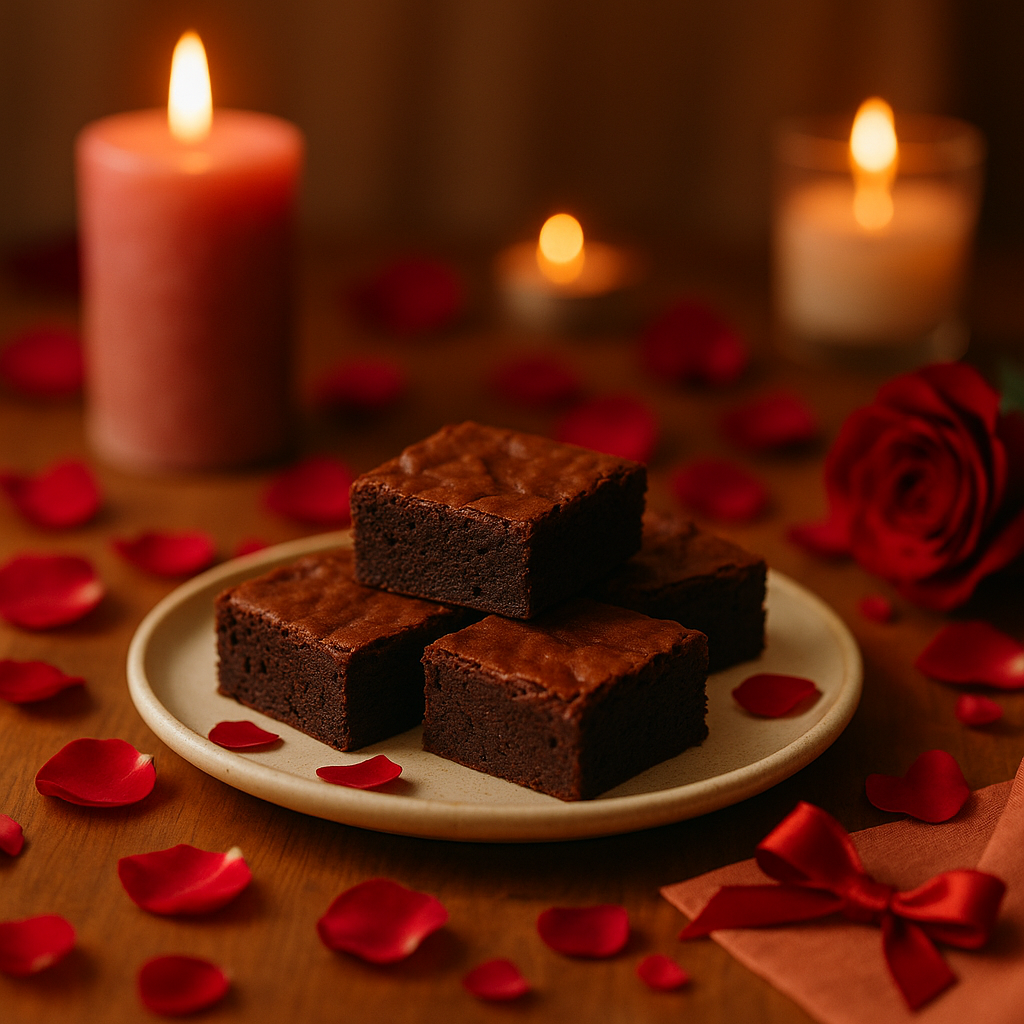 Brownies para regalar a mamá con frases de amor