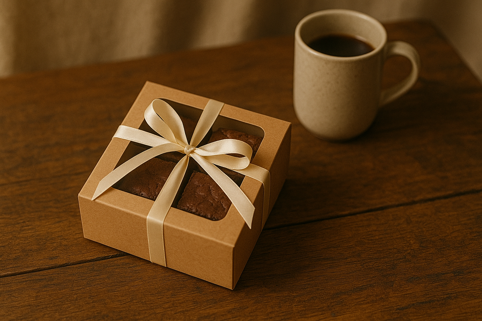 Brownies y regalos físicos