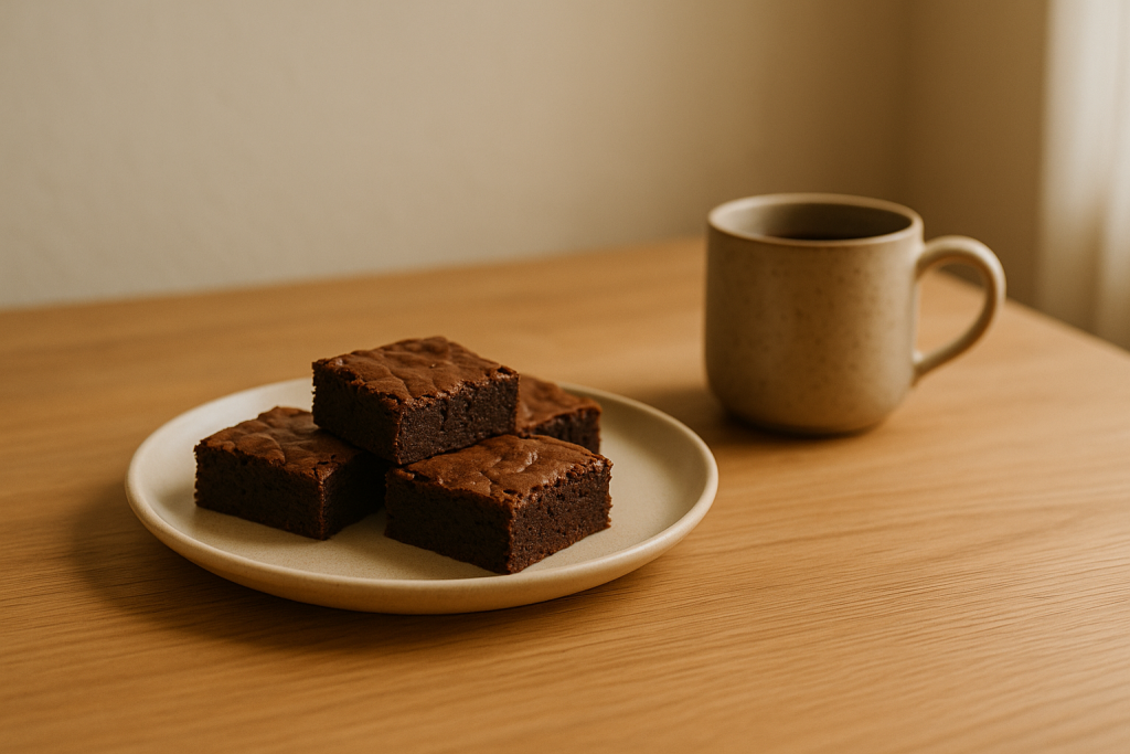 Desayuno sorpresa con brownie personalizado
