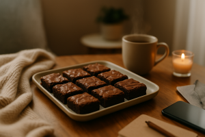 Frases de fin de curso con brownie