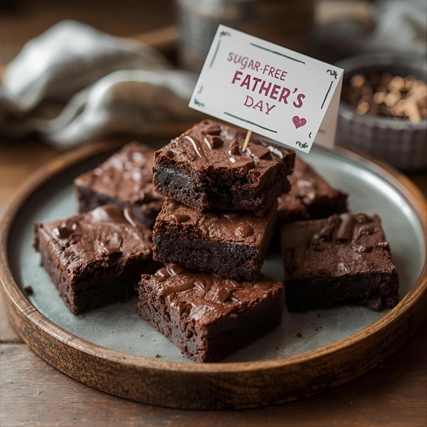 Brownies sin azúcar para el Día del Padre