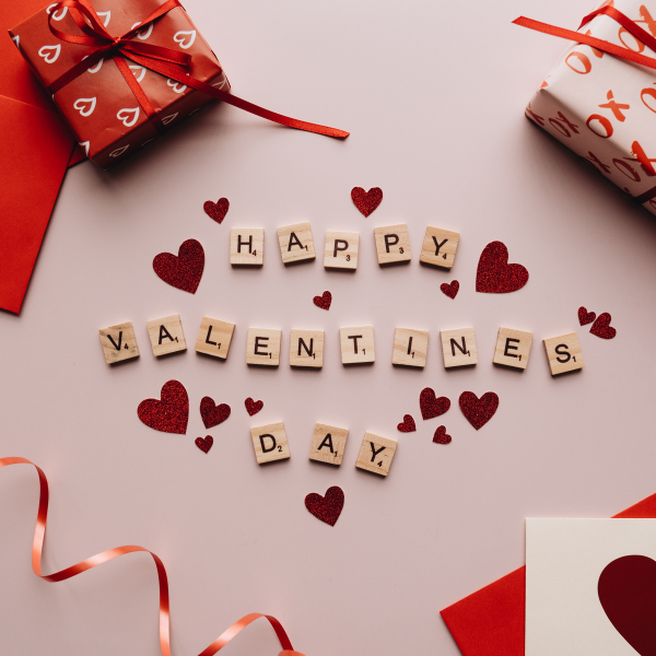 Comprar brownies con frases románticas para San Valentín