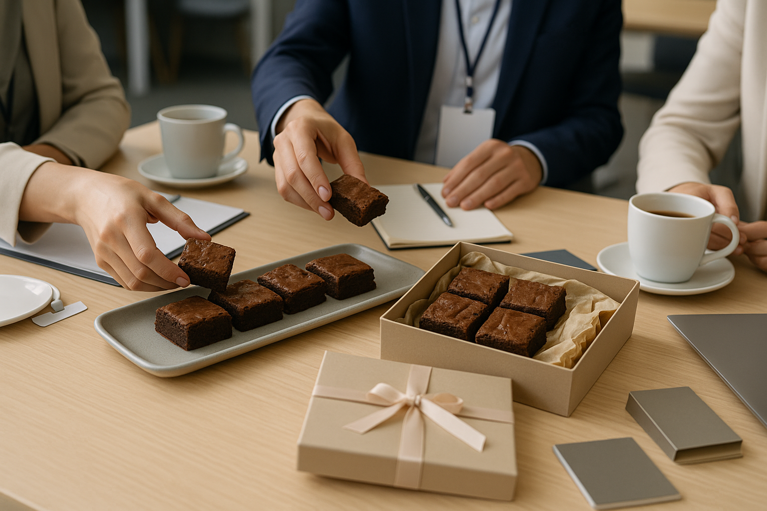Brownies en eventos de networking