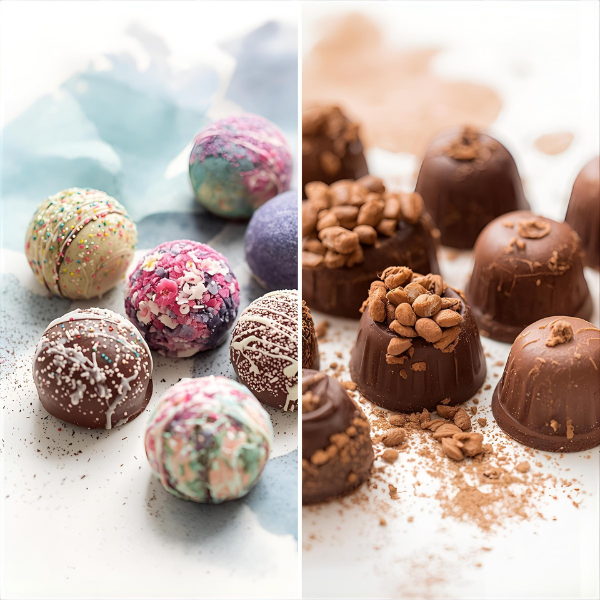 Comparativa: bombones personalizados vs. bombones clásicos