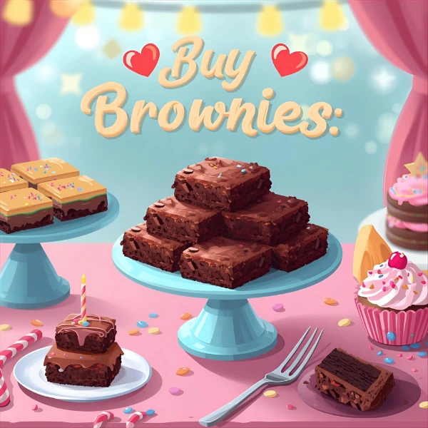Comprar brownies con mensaje de cumpleaños 🎂