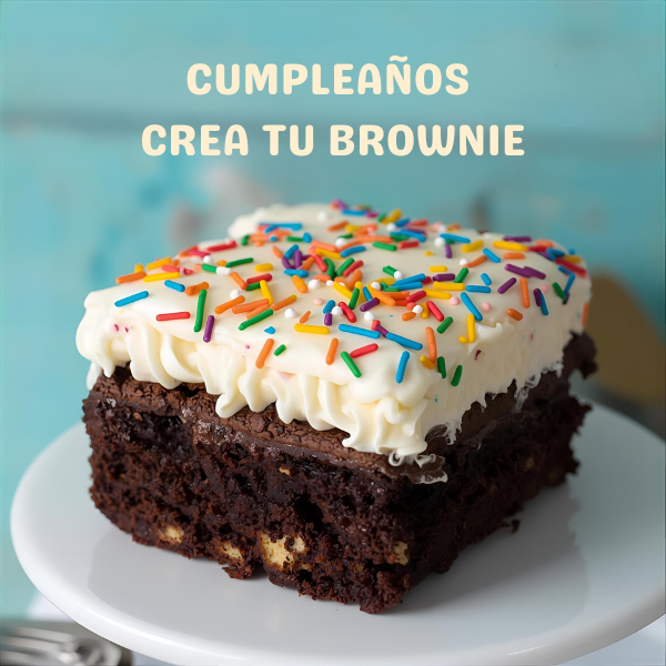 Frases de cumpleaños para brownies con mensaje alegre