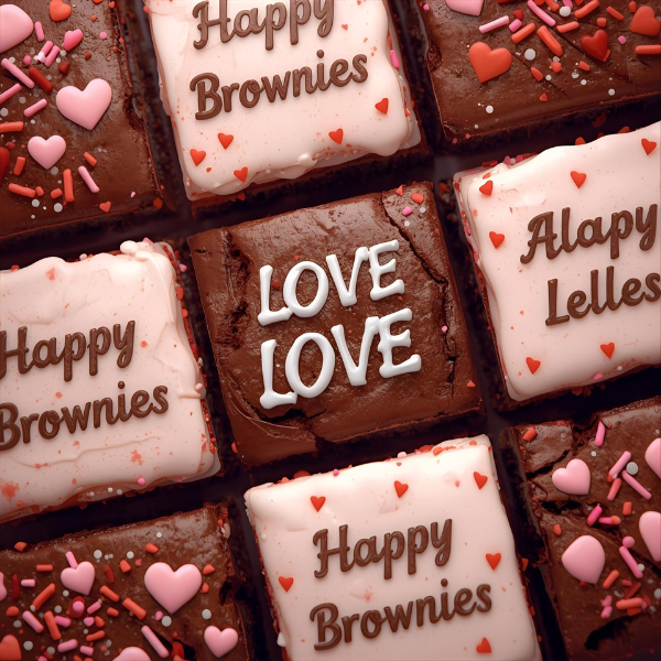 Frases románticas para brownies personalizados de amor eterno