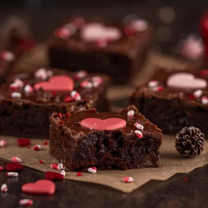 Regalos con brownies personalizados para el Día del Amor